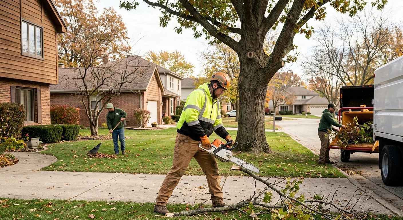 Carpentersville Tree Service team completing a Tree Service service visit in Carpentersville, IL