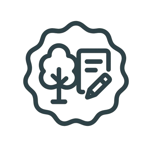Free written estimate badge for tree service