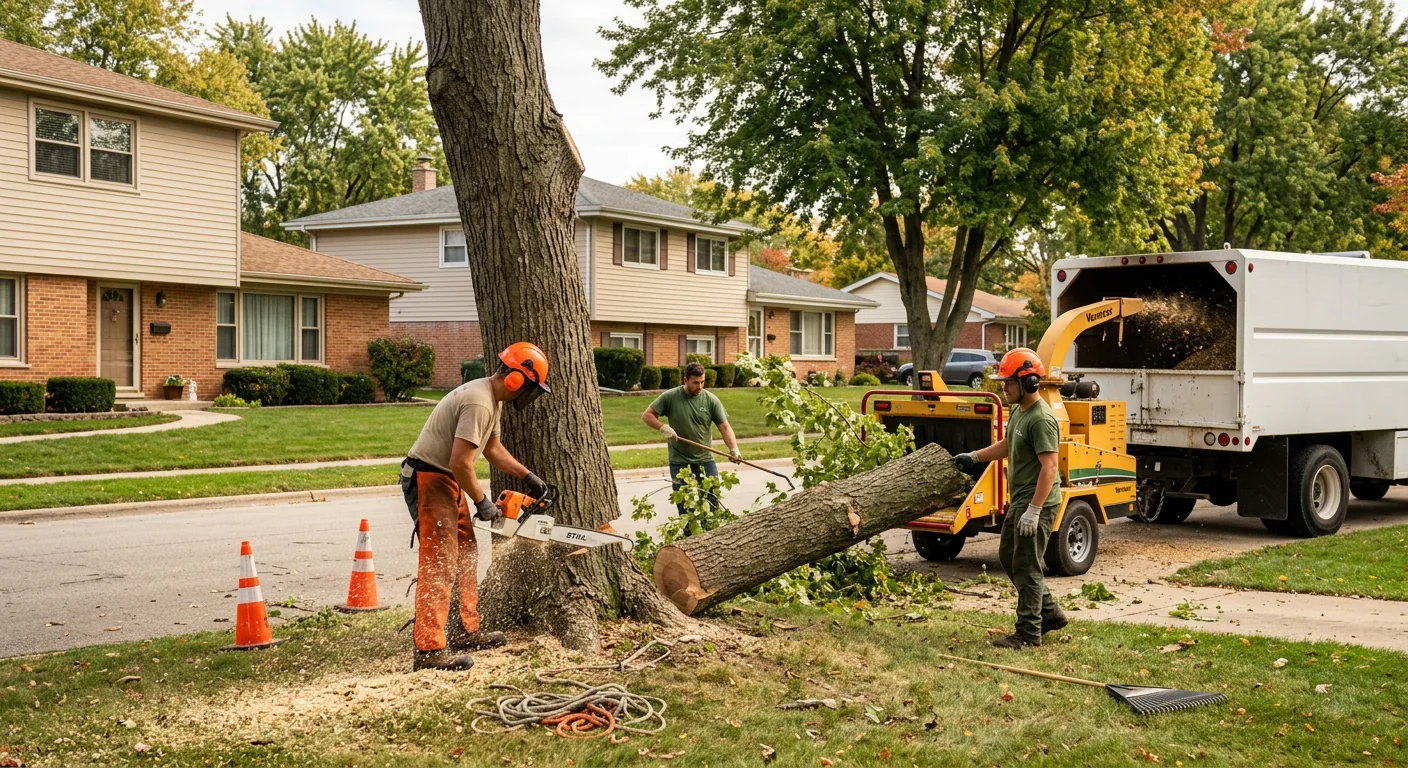 Carpentersville Tree Service team completing a Tree Service service visit in Carpentersville, IL